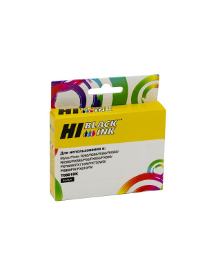 Картридж Hi-Black (HB-T0801) для Epson Stylus Photo P50/PX660/700W/800FW/R265, Bk