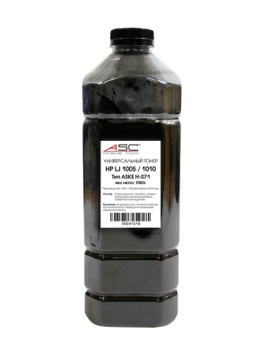 Тонер Универсальный для НР LJ 1005/1010, тип ASKE H-071, Bk, 1 кг, канистра