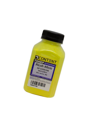 Тонер Content для Ricoh Aficio SP C220/240, Y, 90 г, банка