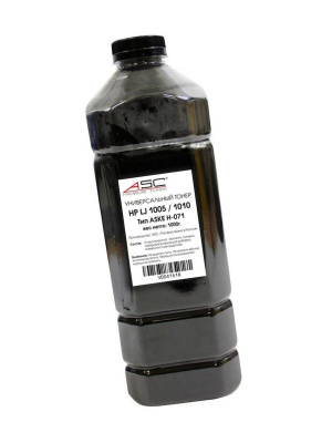 Тонер Универсальный для НР LJ 1005/1010, тип ASKE H-071, Bk, 1 кг, канистра