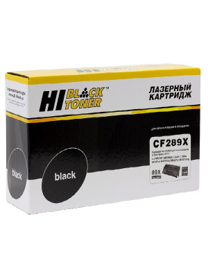 Картридж Hi-Black (HB-CF289X) для HP LaserJet Enterprise M507dn/M507x/Flow M528z/MFP, 10K (без чипа)