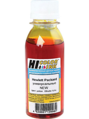 Чернила Hi-Black Универсальные для HP (Тип H), Y, 0,1 л.